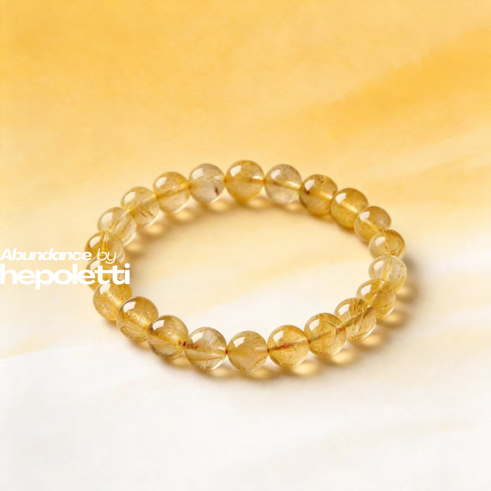 Golden Thread  Natural Golden Rutilated Quartz · Abundance by Hepoletti
